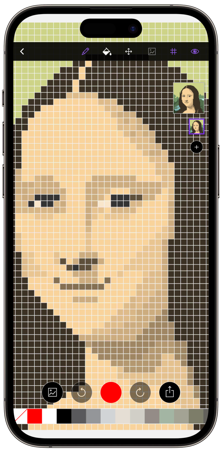 Dots — pixel art canvas