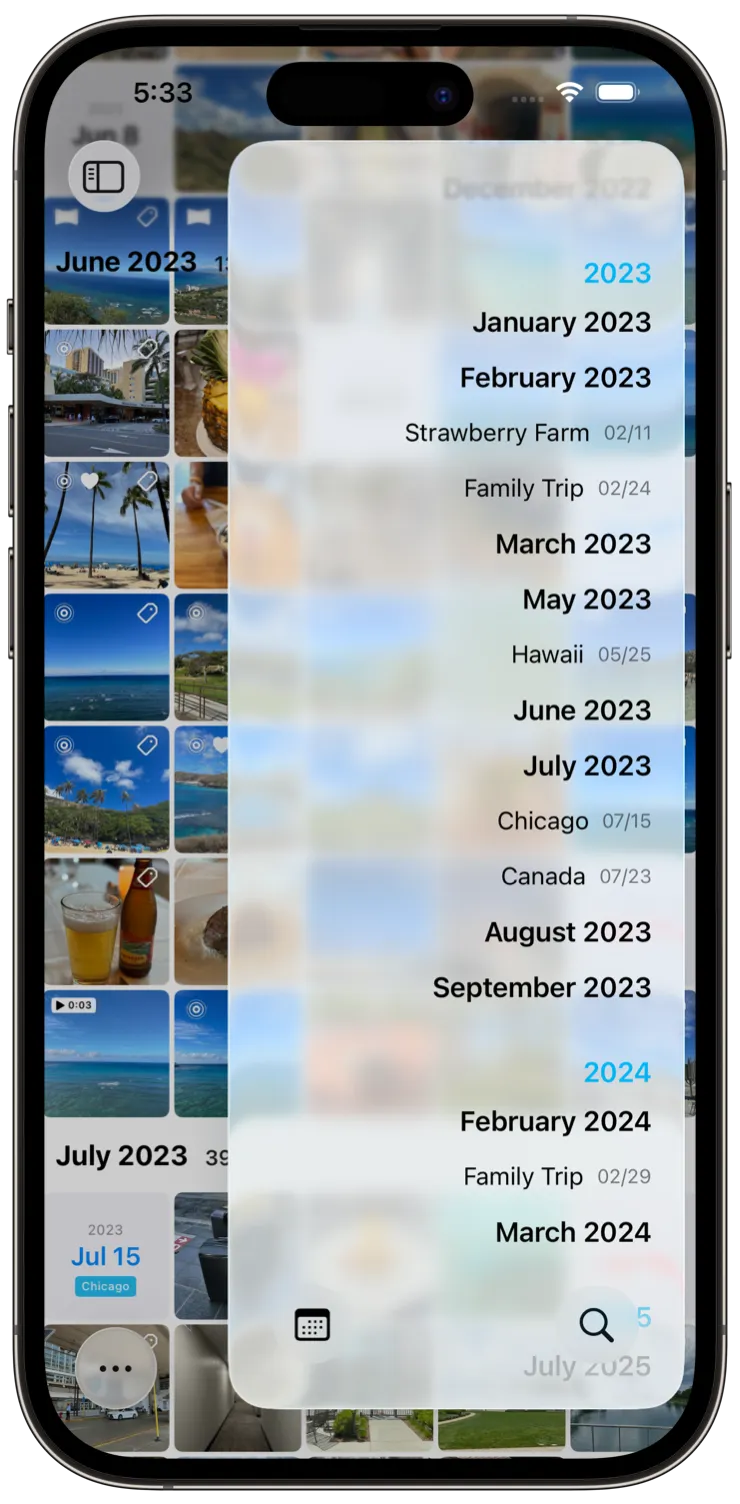 HashPhotos Timeline